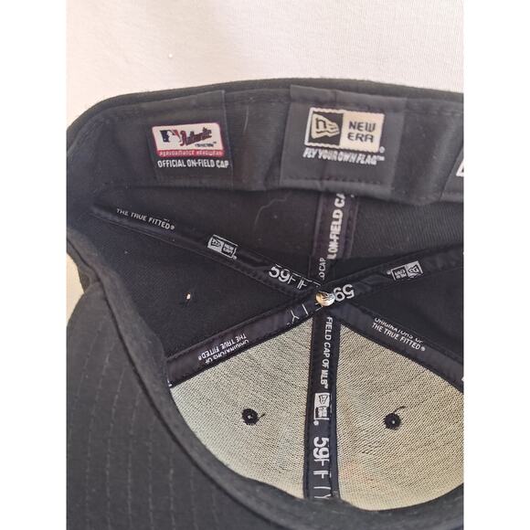 Miami Marlins MLB New Era 59Fifty Fitted Baseball Hat Size 8 On Field For player - Picture 9 of 12